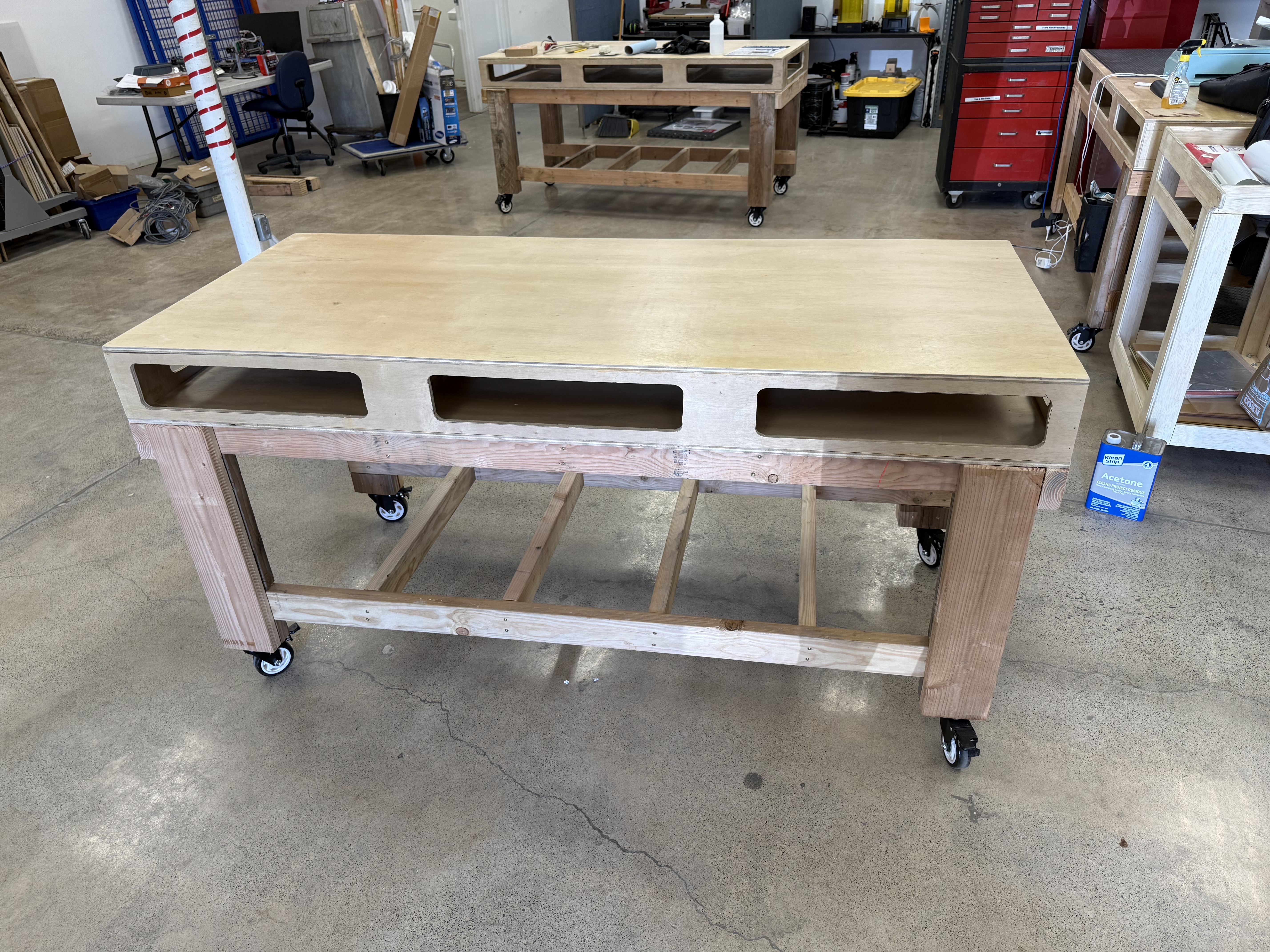 Torsion box work bench